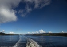 Leaving Kennacraig along Loch West Tarbert