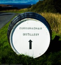 Whisky barrel giving directions